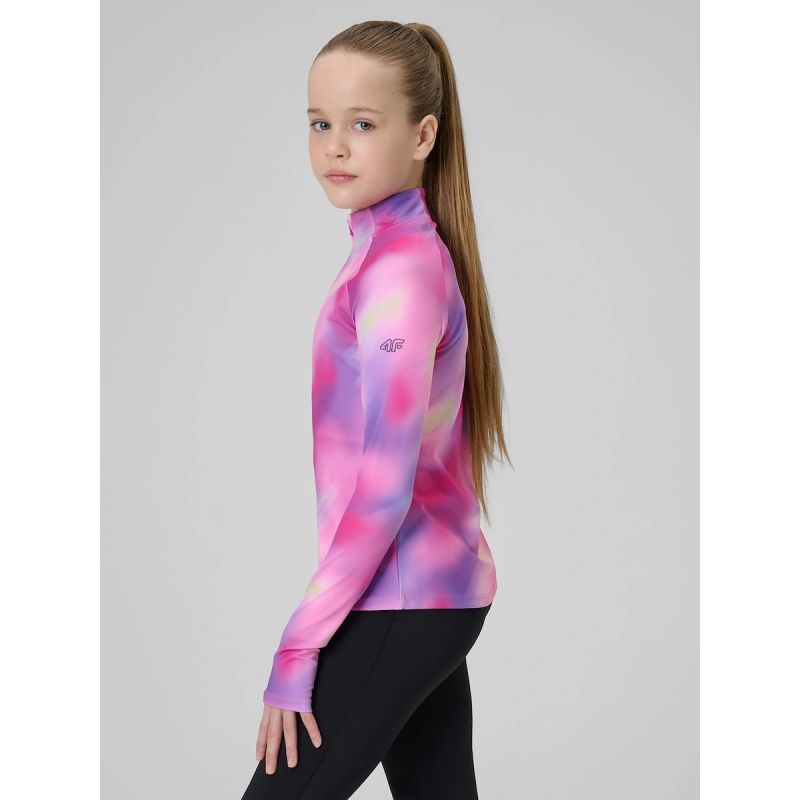 4F Girls' slim sports sweatshirt without hood 158/164 pulóver 4FJRSS26TFSWF0988-90A