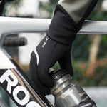 Rockbros full waterproof cycling gloves, size: S/M - black s || m kesztyű