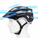 Wozinsky MTB bicycle helmet with removable visor, lightweight L - black and silver czarny || srebrny védőfelszerelés HT-001VCS-199799
