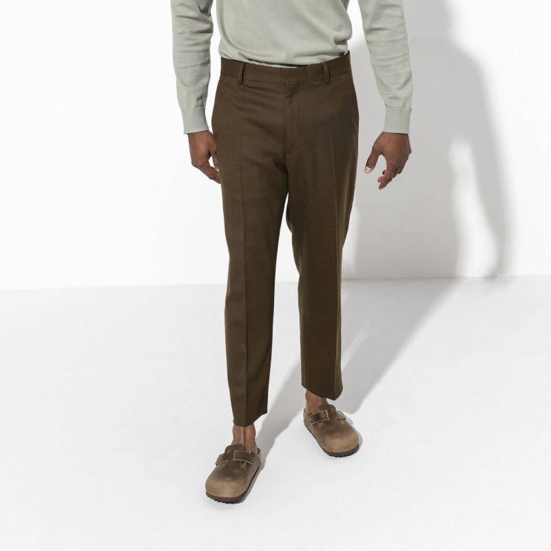 Birkenstock Boston Tabacco Brown Oiled Leather Regular Wide Slides for Women/Men (0960811) Egyéb