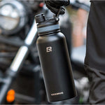 Rockbros 35210029002 thermal bicycle bottle for drinks 650 ml - black 650 ml \ czarny water bottles, training equipment, tourist equipment