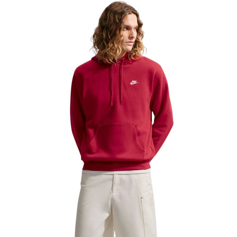 Nike Club BB men's sweatshirt red 608 piros pulóver 160883S
