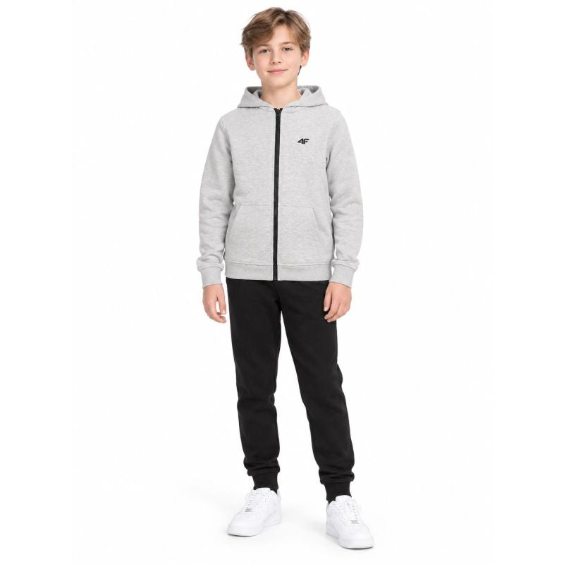 4F Boy's zip-up hoodie gyerek kapucnis pulóver 4FJWMM00TSWSM2754-27M