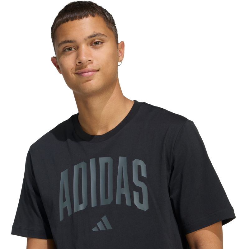 Adidas Collegiate Lineage Men's T-Shirt Black fekete férfi póló KH4592