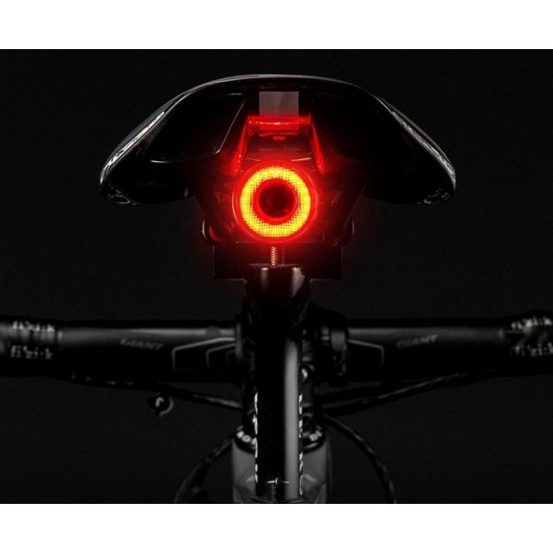 Rockbros Q5 Rear Bike Light with Intelligent Stop System - fekete lights, tourist equipment