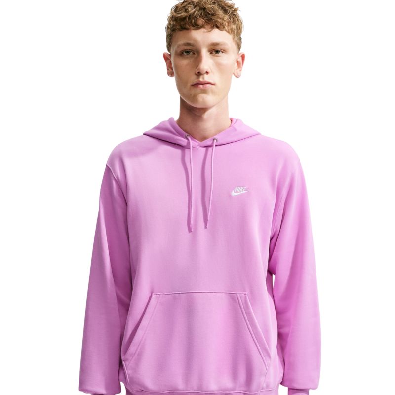 Nike Club FT PO Hoodie Men’s Sweatshirt, Pink rózsaszín férfi kapucnis pulóver FN3861503