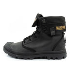 Palladium Women's Baggy Coated High Top Sneakers Fashionable Black fekete utcai cipő