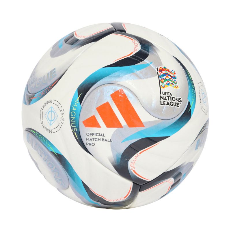 Adidas UEFA Nations League 26/27 Pro White, Blue, Orange narancssárga futball labda KE7539