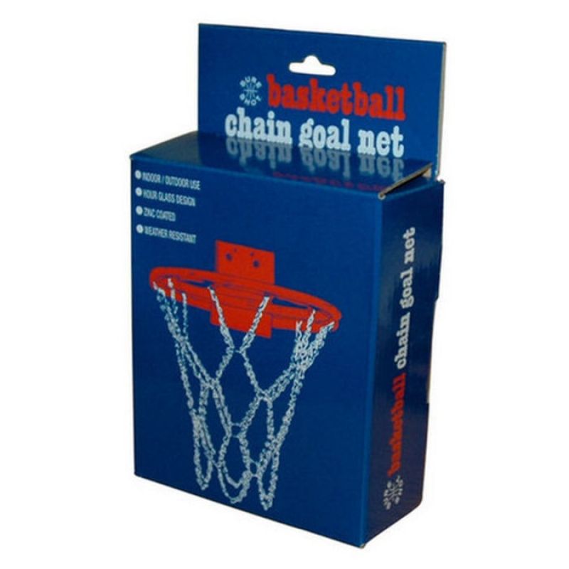 Meteor metal basketball hoop net szürke nets