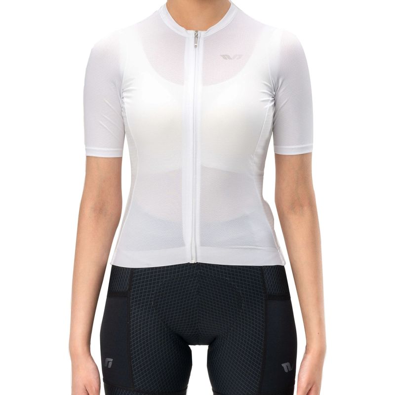 Rockbros 15210007011 TVI L Women's Cycling Jersey - White l \ biały póló 15210007003-211668