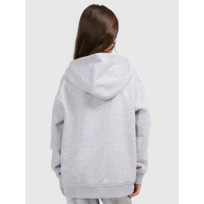 Girls' sweatshirt with hood, open, 4F 4FJWMM00TSWSF1862-25M kapucnis pulóver