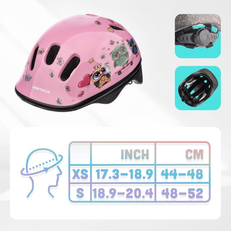 Meteor Children’s bicycle helmet KS06 little owl sisak 24808-24809