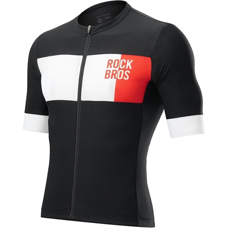 Rockbros Men's Cycling Jersey Black