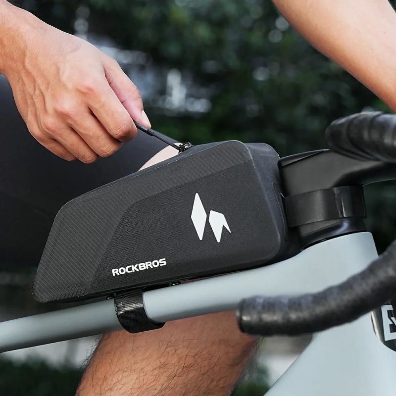 Rockbros AS-151 RideMate Waterproof Top Tube - Black fekete táska