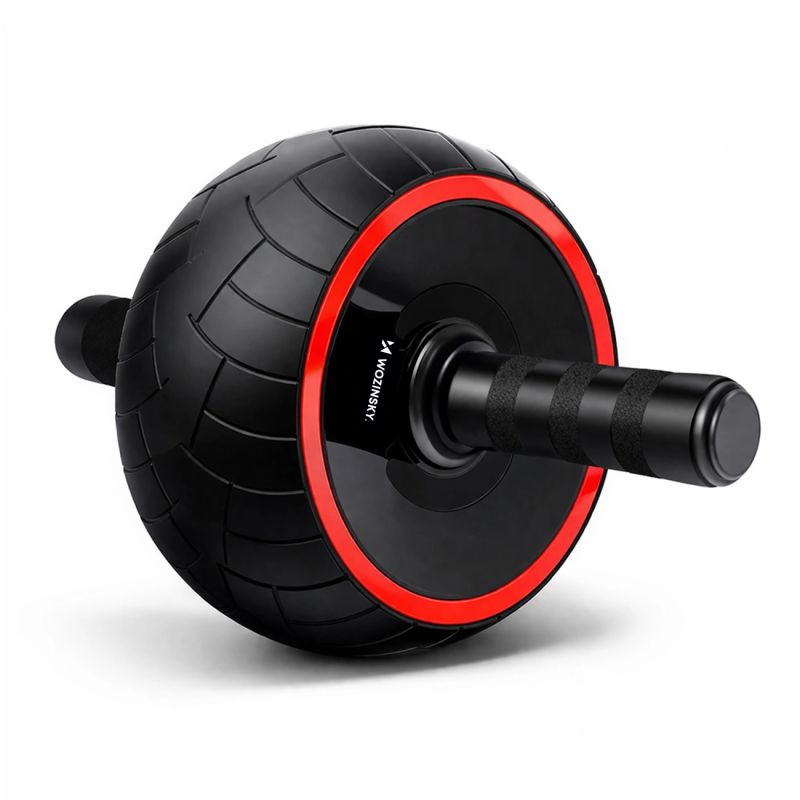 Wozinsky WKDC-17 Ab Wheel with Mat - Black fekete training equipment