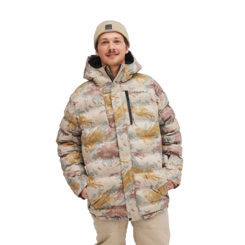 O'Neill Men's Winter Sports Xtrm Mountain Snowboard Ski 5K Beige bézs dzseki
