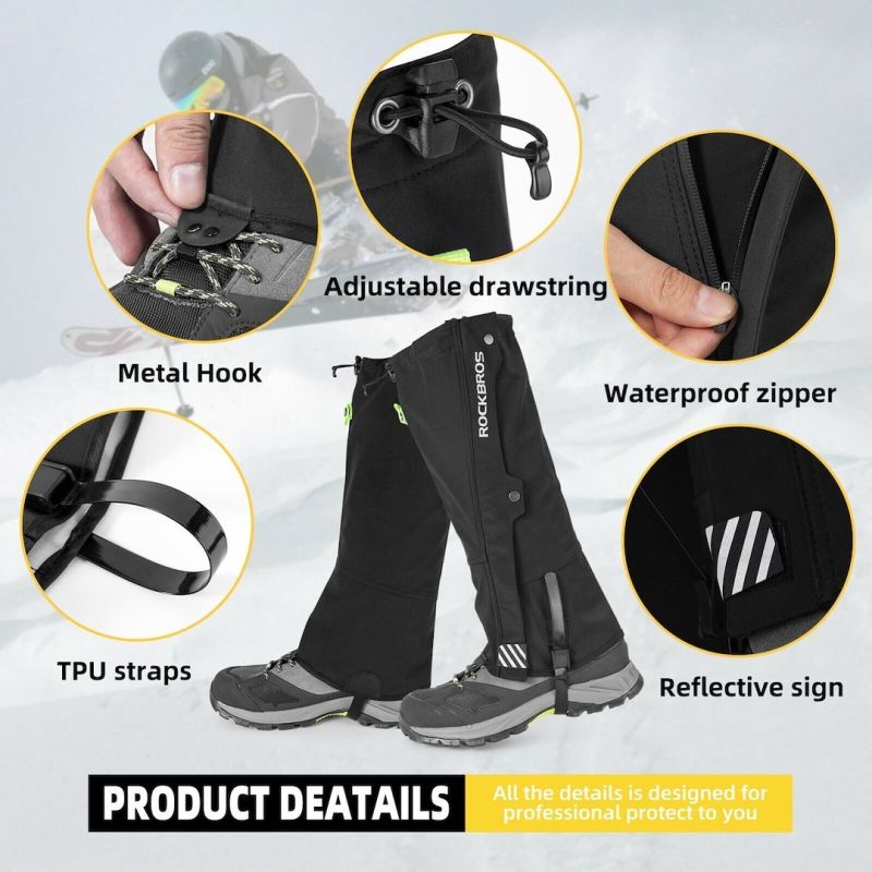 Rockbros waterproof gaiters TT014 L/XL fekete kiegészítő SI21400014002