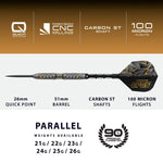 Harrows Opus 90% steeltip darts kiegészítő OpusQP