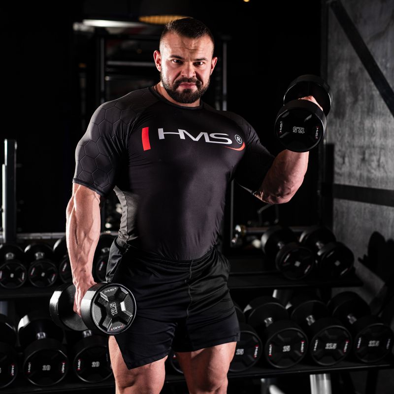 HMS HPC 12.5 KG POLYURETHANE Dumbbell CPU súlyzó 17-66-194