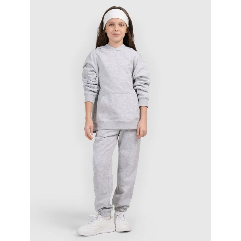 Girls' sweatshirt with hood, open, 4F 4FJWMM00TSWSF1862-25M kapucnis pulóver