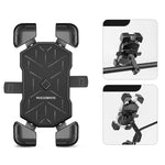 Rockbros HW-117 Handlebar Clamp Phone Holder - Black and Gray czarny || szary phones and accessories