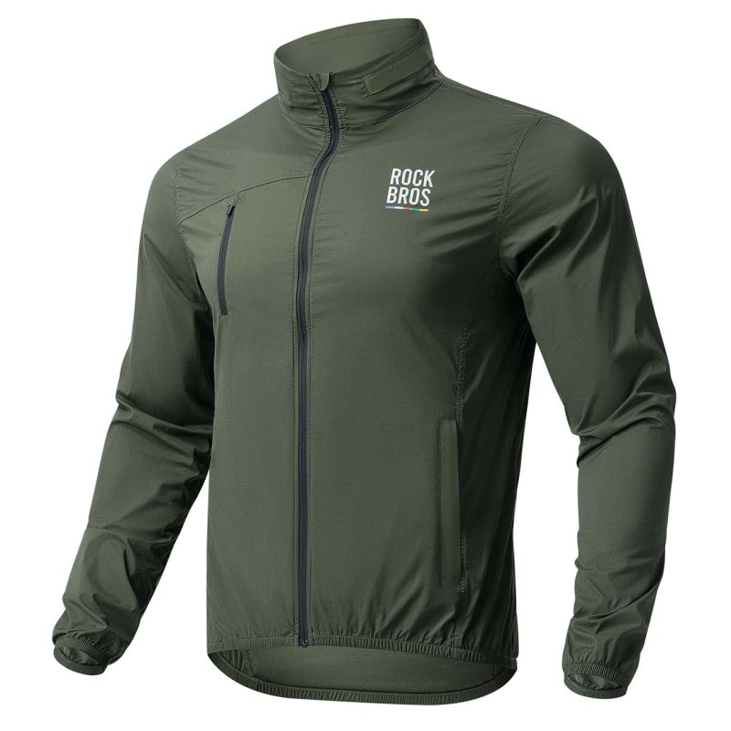 Rockbros ROAD TO SKY S Bicycle Windbreaker - Green s \ zielony ruházat