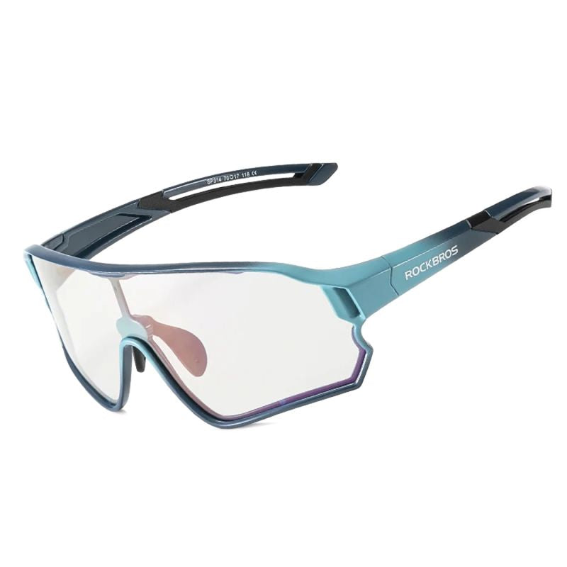 Rockbros 14110009005 Polarized Cycling Glasses for Kids 8-14 Years Old - Blue niebieski glasses, training equipment
