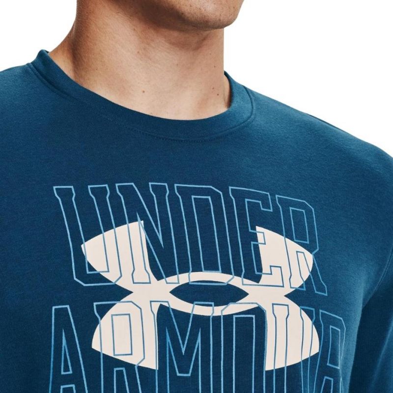 Under Armour Armor UA Rival Terry Logo Crew M 1370391 458 sweatshirt Pulóver