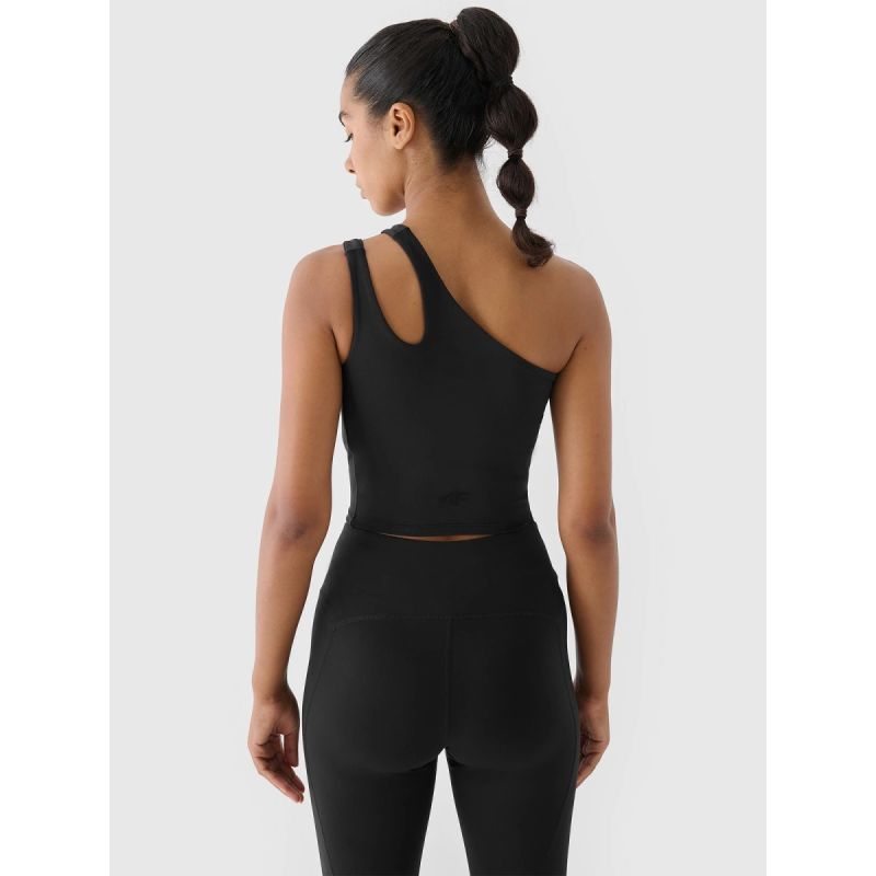 One-shoulder training crop top 4F x anna lewandowska 4F 4FALSAW24TFSLF515-20S atléta