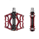 Rockbros 2010-12L Aluminum Platform Bicycle Pedals - Red