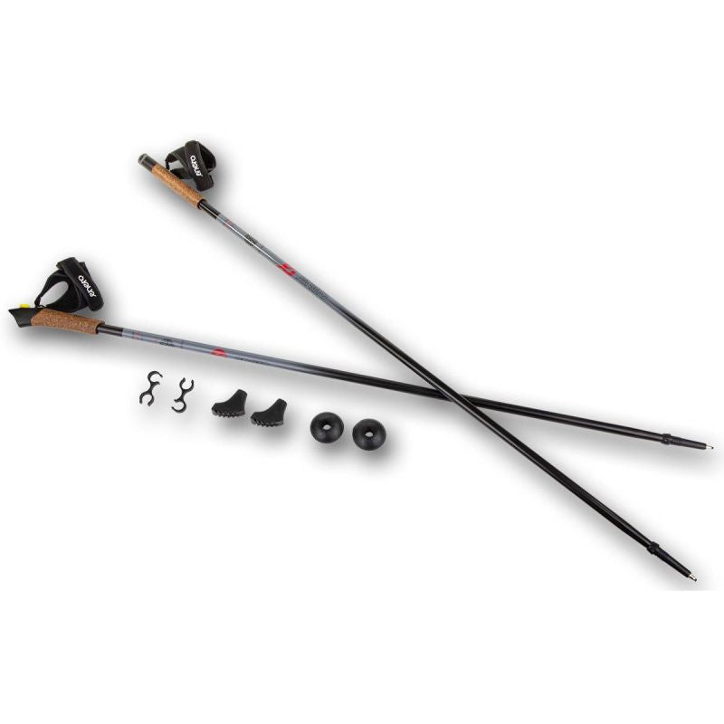 Enero Nordic Walking Poles 1-Sequential 110cm fekete sticks