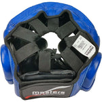 MASTERS FIGHT EQUIPMENT KSS-B-10 leather boxing helmet védőfelszerelés 02203-M