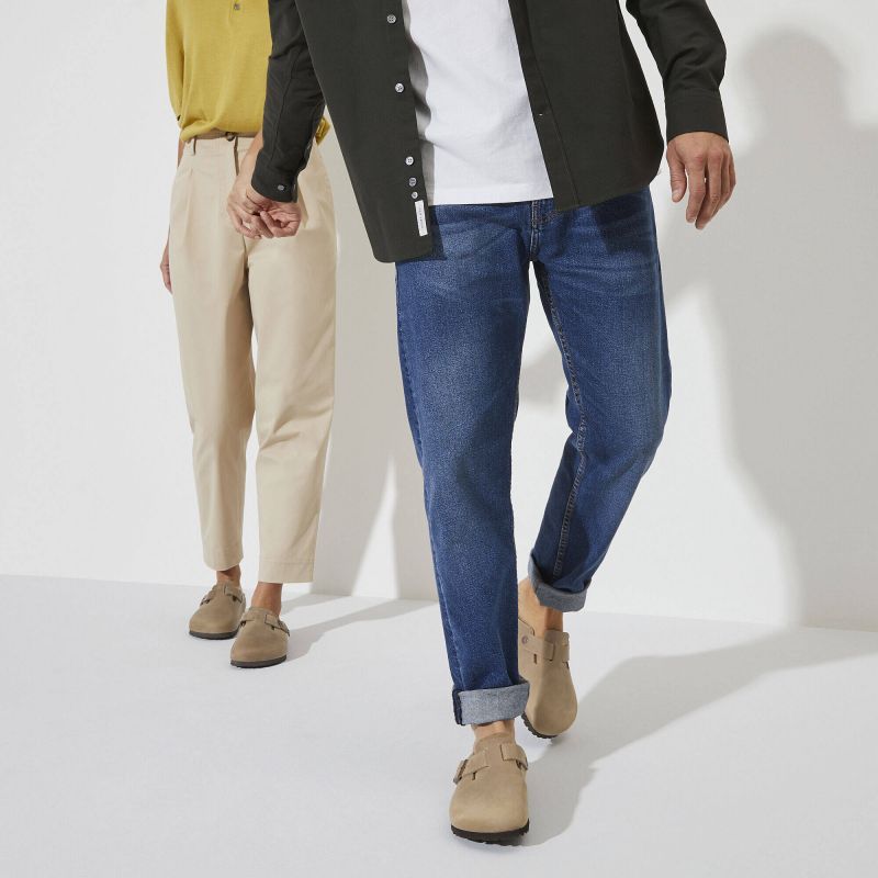 Birkenstock Boston Tabacco Brown Oiled Leather Narrow Flip-Flops for Women/Men (0960813) Egyéb