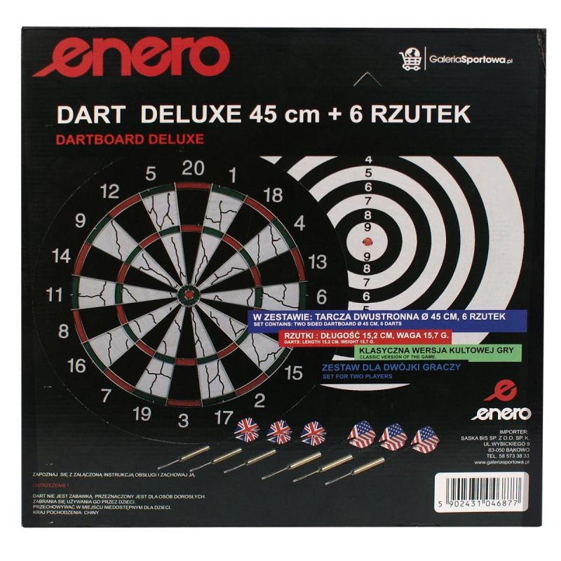 Enero Outdoor Cardboard Dart 45cm And 6 Darts kiegészítő GSP-1046877