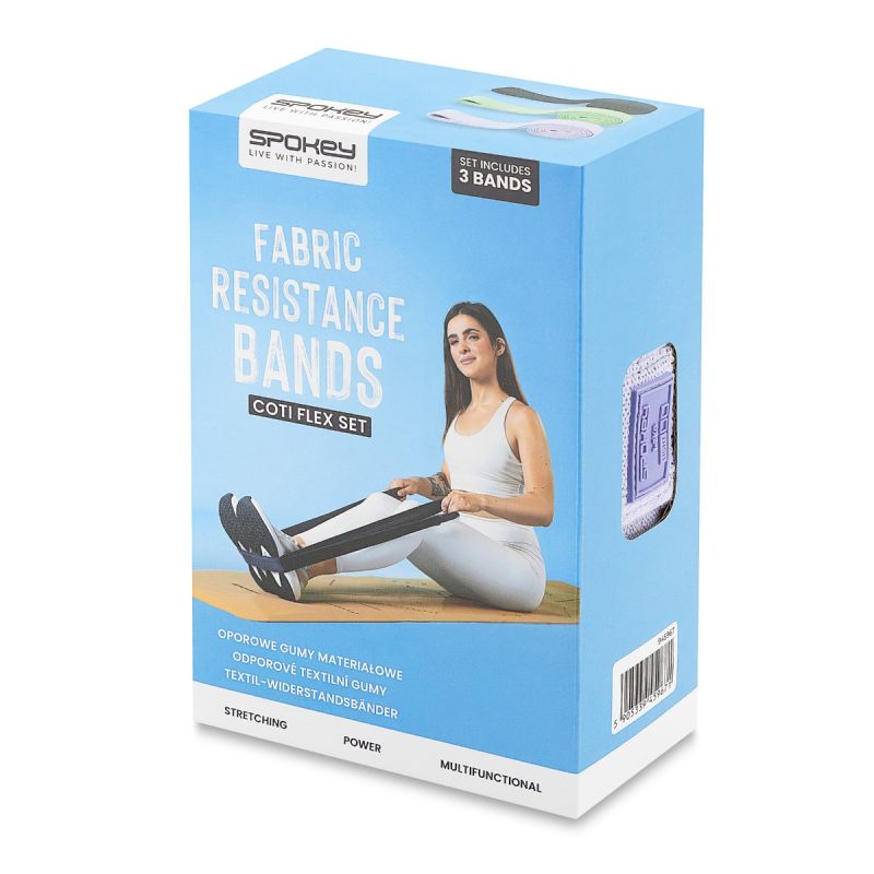 Spokey Set of 3 COTI FLEX SET fabric resistance bands Kiegészítő