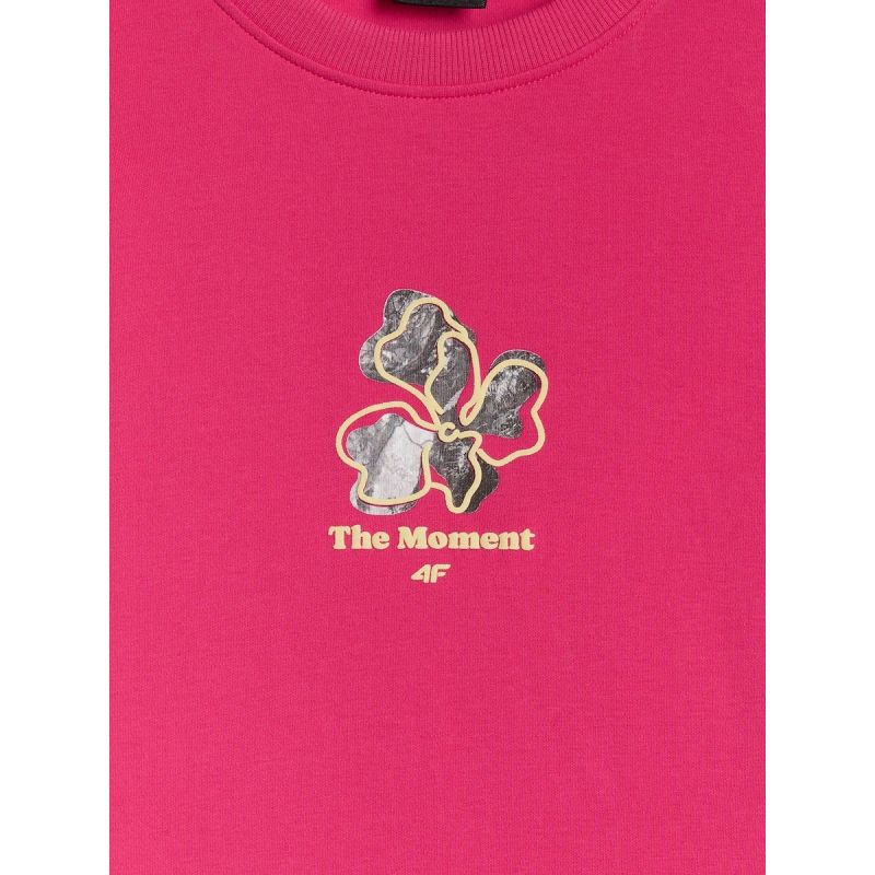 4F Women's loose T-shirt with print póló