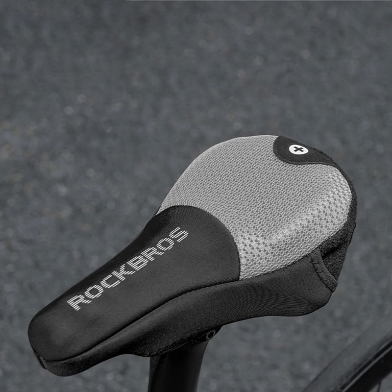 Rockbros Cover Bicycle Seat Cushion Size L - Black czarny \ l pillows and headrests, covers
