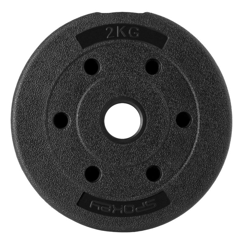 Spokey 4-in-1 Weight Set (Barbell, Dumbbells, Kettlebell, Push-Up Handles) PONDUS SET 20 kg edzőfelszerelés SPK-947380