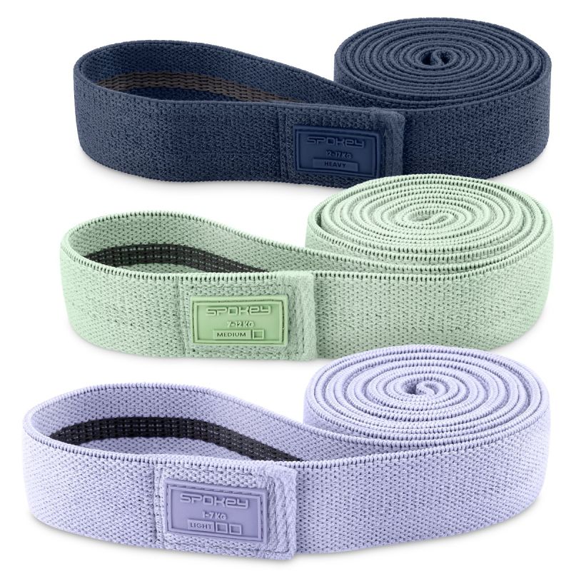 Spokey Set of 3 COTI FLEX SET fabric resistance bands Kiegészítő