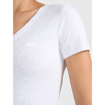 Women's basic V-neck T-shirt 4F 4FWMM00TTSHF3307-27M 2xl póló