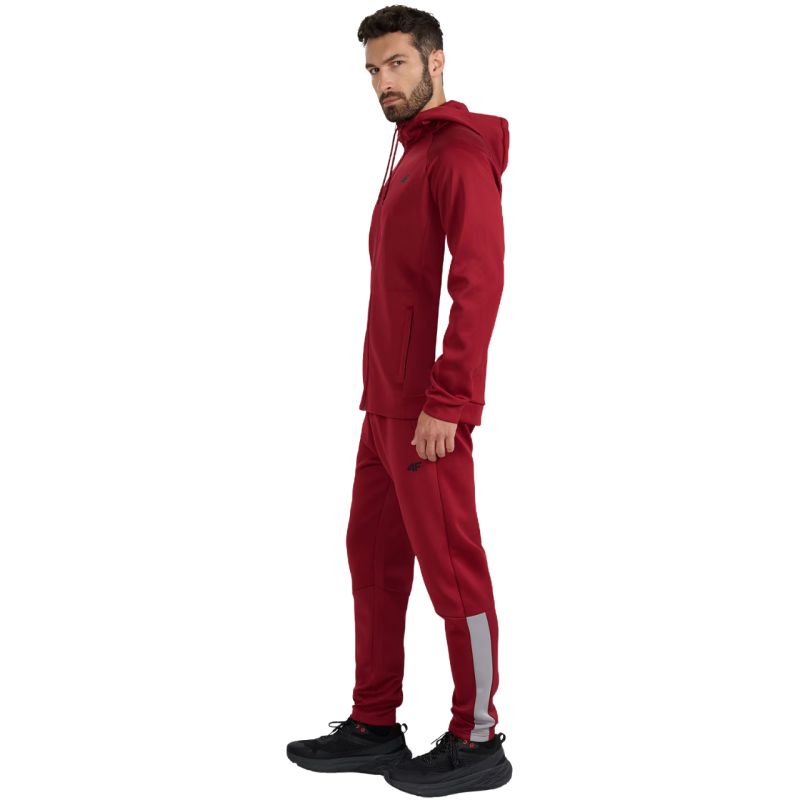 4f Men's trousers FNK M0936 dark red 4FWAW25TFTRM0936 61S Ruházat