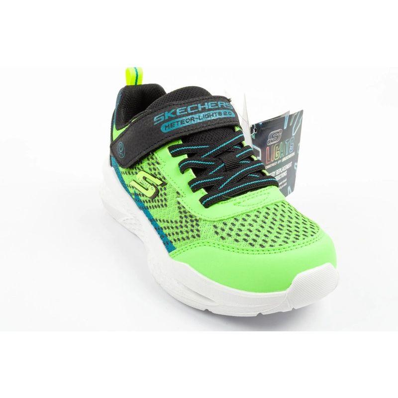 Skechers Meteor-Lights LED Children's Sports for Boys with Velcro utcai cipő 401490LC/LMBK