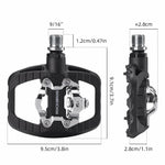 Rockbros PD303 Half-Lock Platform Bicycle Pedals - Black