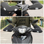 Rockbros D16-B Motorcycle-Compatible Windproof Waterproof Handlebar Gloves - Black fekete kesztyű