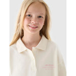 Girls' longsleeve plain 4F Junior 4FJRAW24TLONF438-11S hosszú ujjú póló