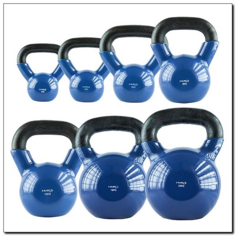 HMS Blue KNV04 cast iron kettlebell kék súlyzó 17-64-040