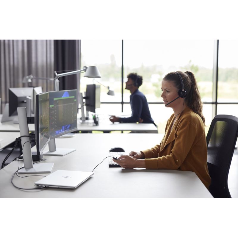 POLY EncorePro 525 Stereo Headset with Microsoft Teams Certification and USB-A Port