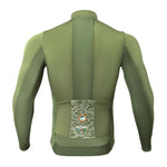 Rockbros ROAD TO SKY windproof insulated cycling jersey M - green m \ zielony pulóver