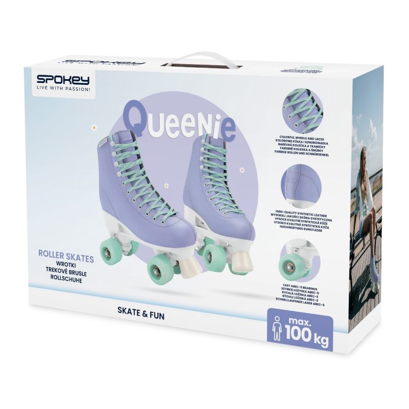 Spokey Queenie Jr SPK-944654 adjustable roller skates size 35-38 Cipő