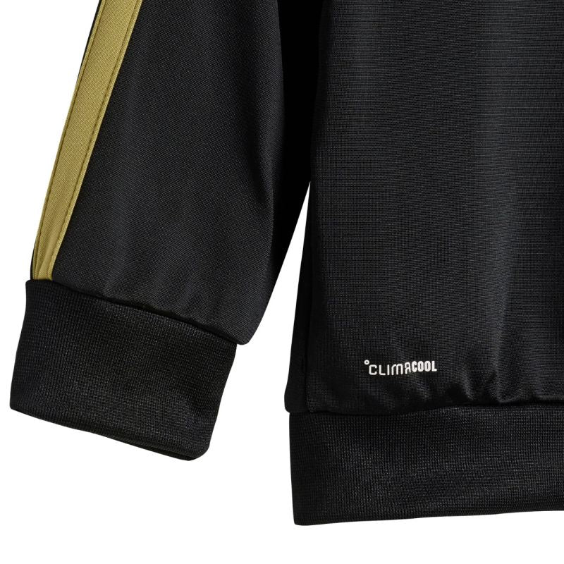 adidas Essentials Climacool Kids Tracksuit Black and Gold JC8857